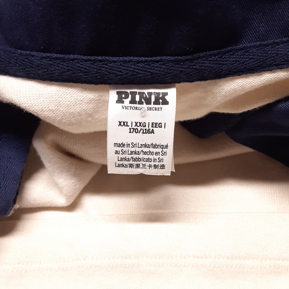 Victoria's Secret Womans PINK White Shell Short Sleeve Rugby Dress 2XL - Picture 4 of 10